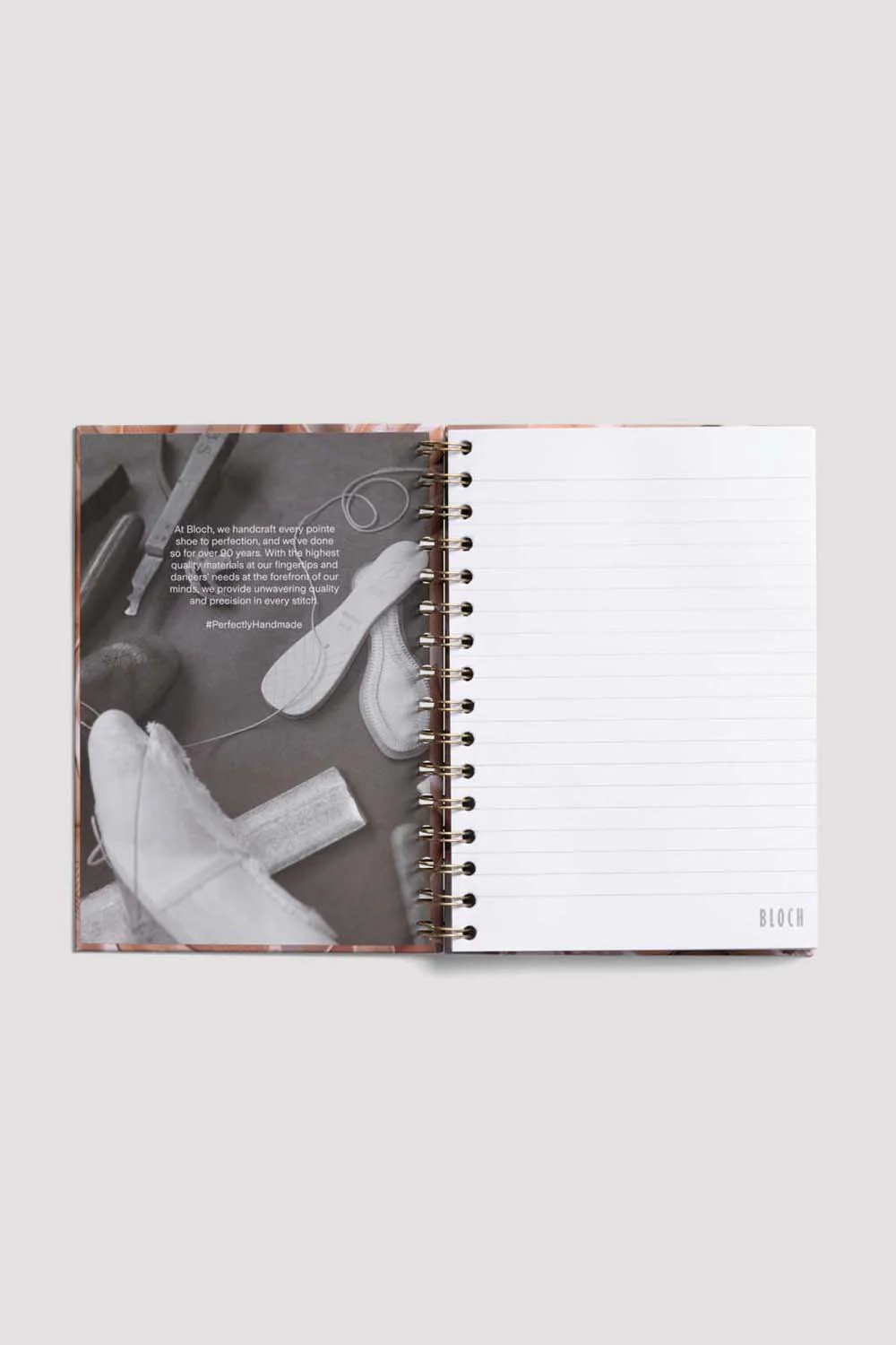 12000 - Bloch Pointe Shoe Spiral Hardcover A5 Lined Notebook - Image 2