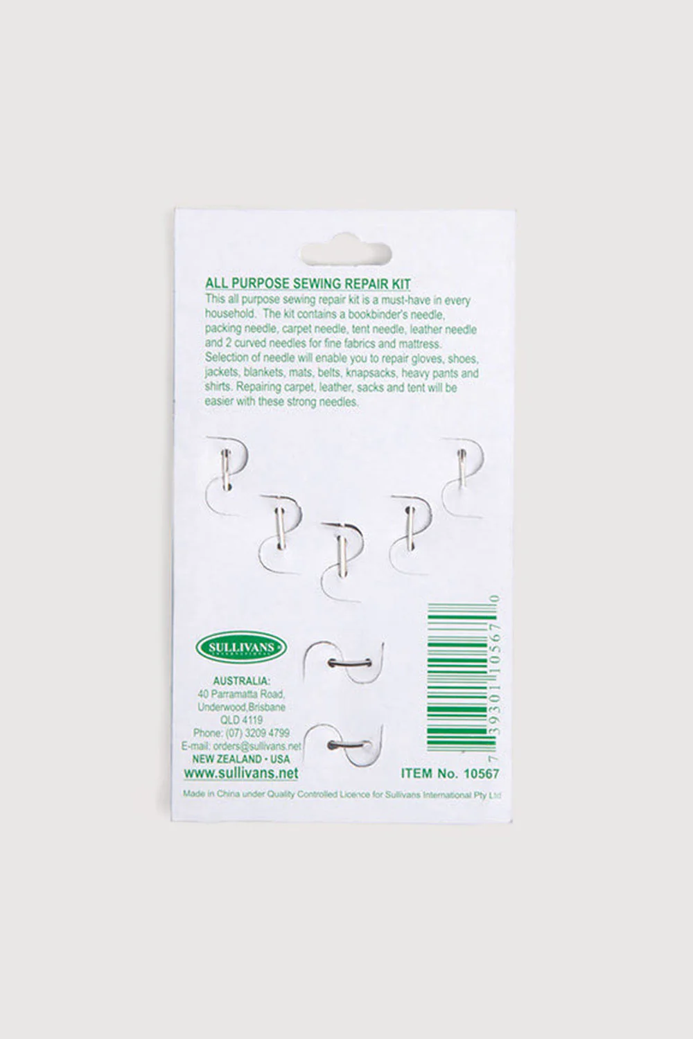 93001 - Sullivans Darning Needles Repair Kit - Image 2
