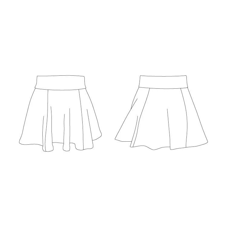 A0220 - Bloch Rondo Short Circle Womens Skirt - Image 3