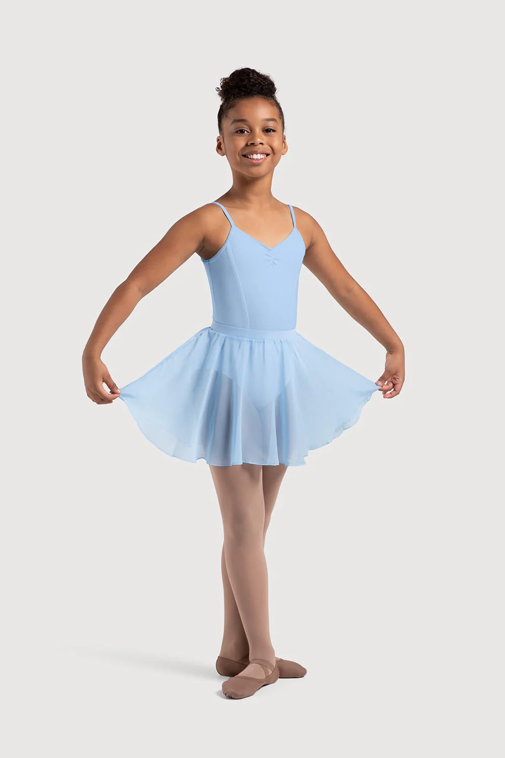 A0305G - Bloch Chayanne Chiffon Short Circle Girls Skirt - Image 2