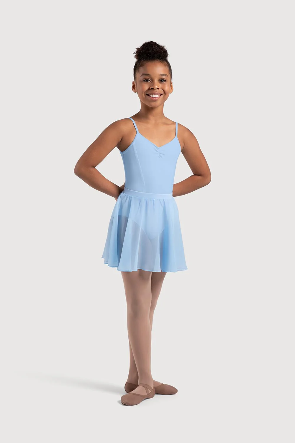 A0305G - Bloch Chayanne Chiffon Short Circle Girls Skirt - Image 3
