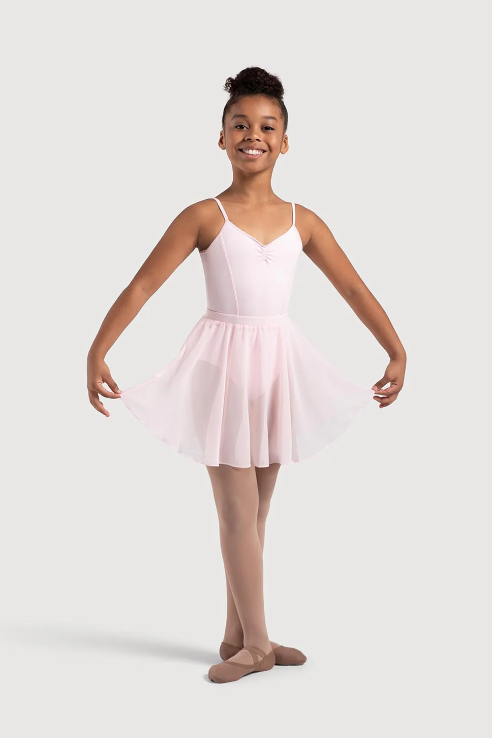 A0305G - Bloch Chayanne Chiffon Short Circle Girls Skirt - Image 3