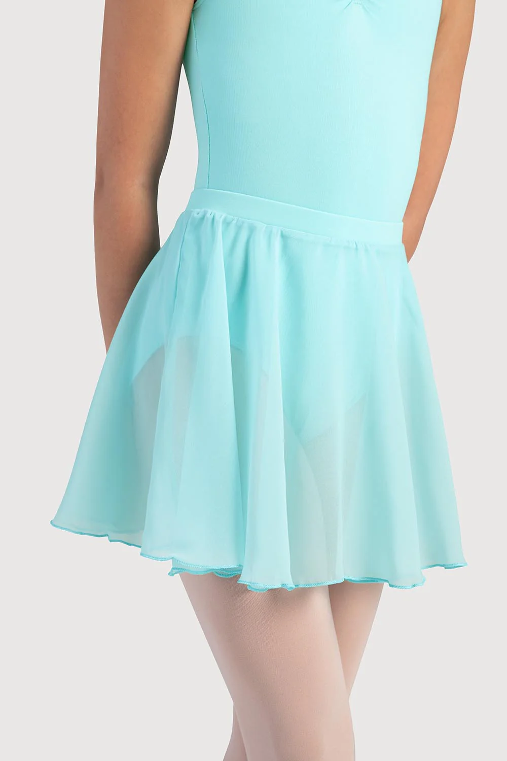 A0305G - Bloch Chayanne Chiffon Short Circle Girls Skirt - Image 2