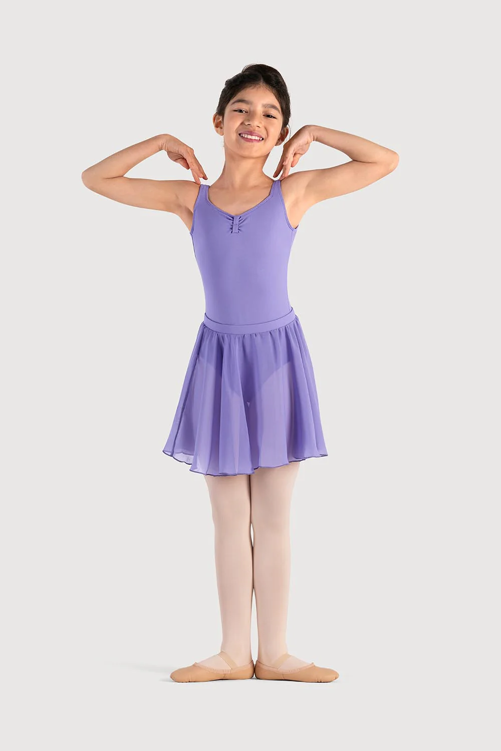 A0305G - Bloch Chayanne Chiffon Short Circle Girls Skirt - Image 3