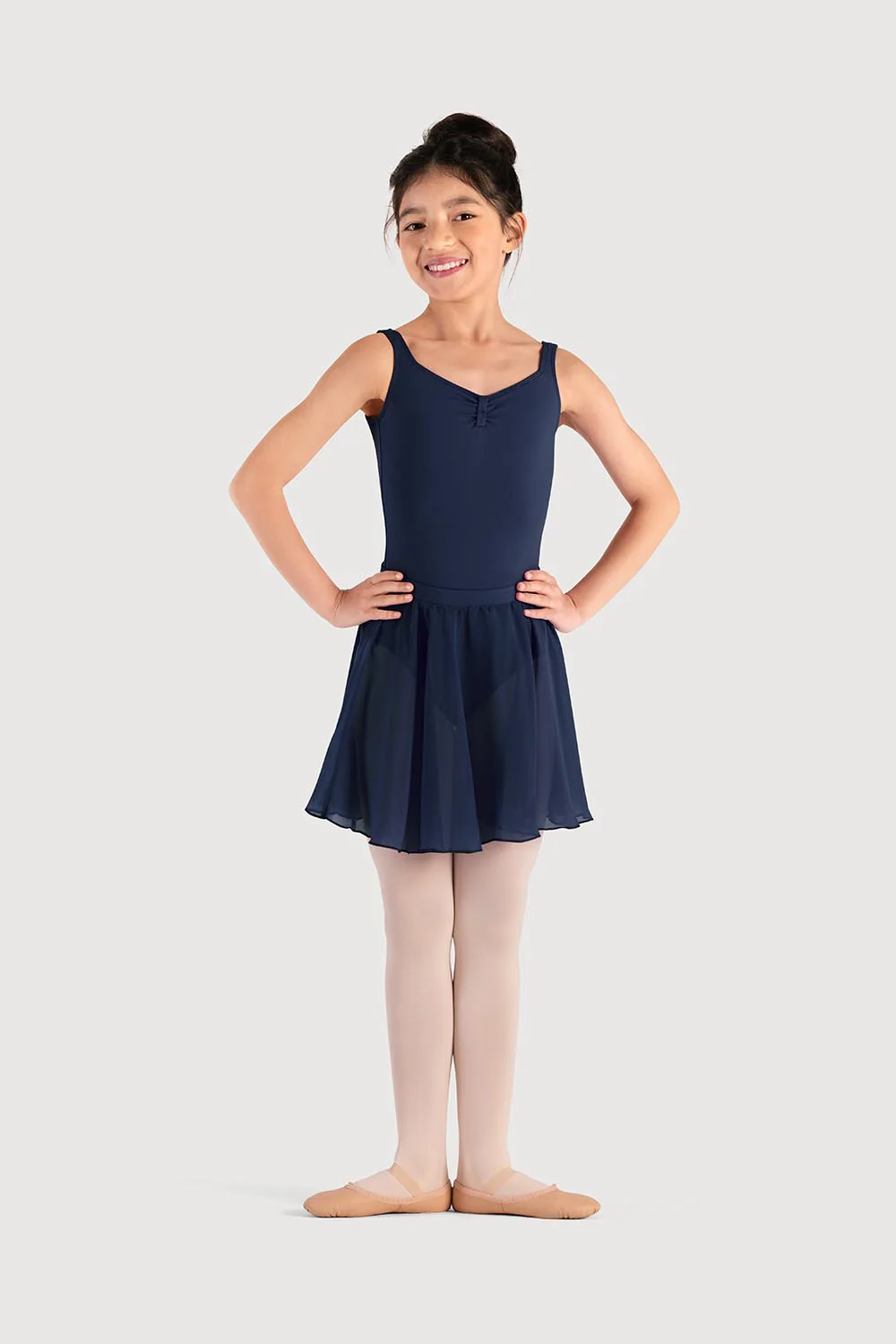 A0305G - Bloch Chayanne Chiffon Short Circle Girls Skirt - Image 3