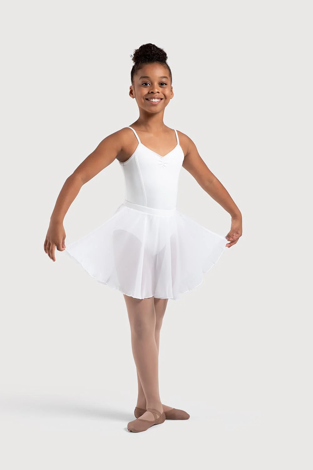 A0305G - Bloch Chayanne Chiffon Short Circle Girls Skirt - Image 2