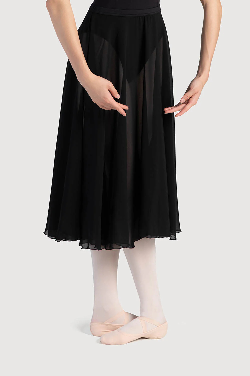 A0321L - Bloch Cambria Full Circle Chiffon Womens Skirt - Image 2