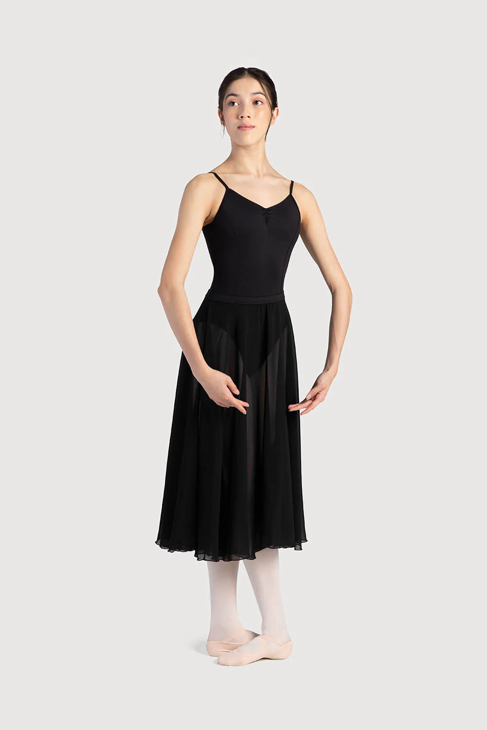 A0321L - Bloch Cambria Full Circle Chiffon Womens Skirt - Image 3