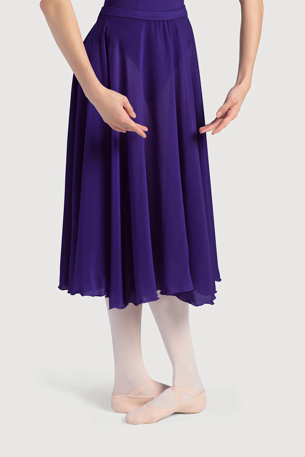 A0321L - Bloch Cambria Full Circle Chiffon Womens Skirt - Image 3