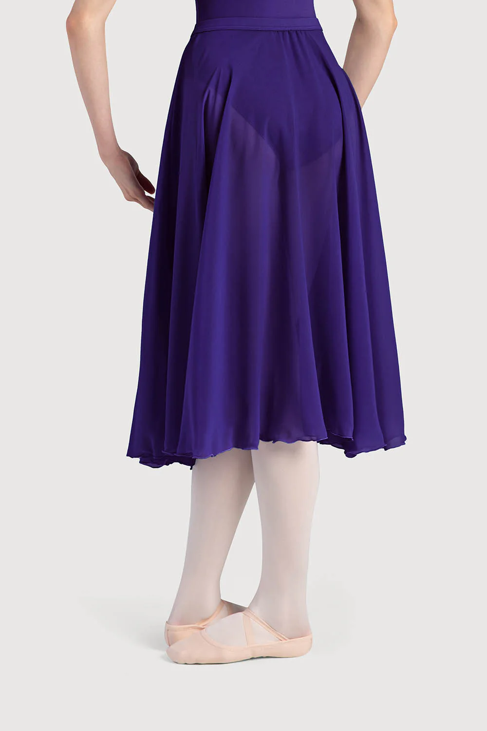 A0321L - Bloch Cambria Full Circle Chiffon Womens Skirt - Image 4
