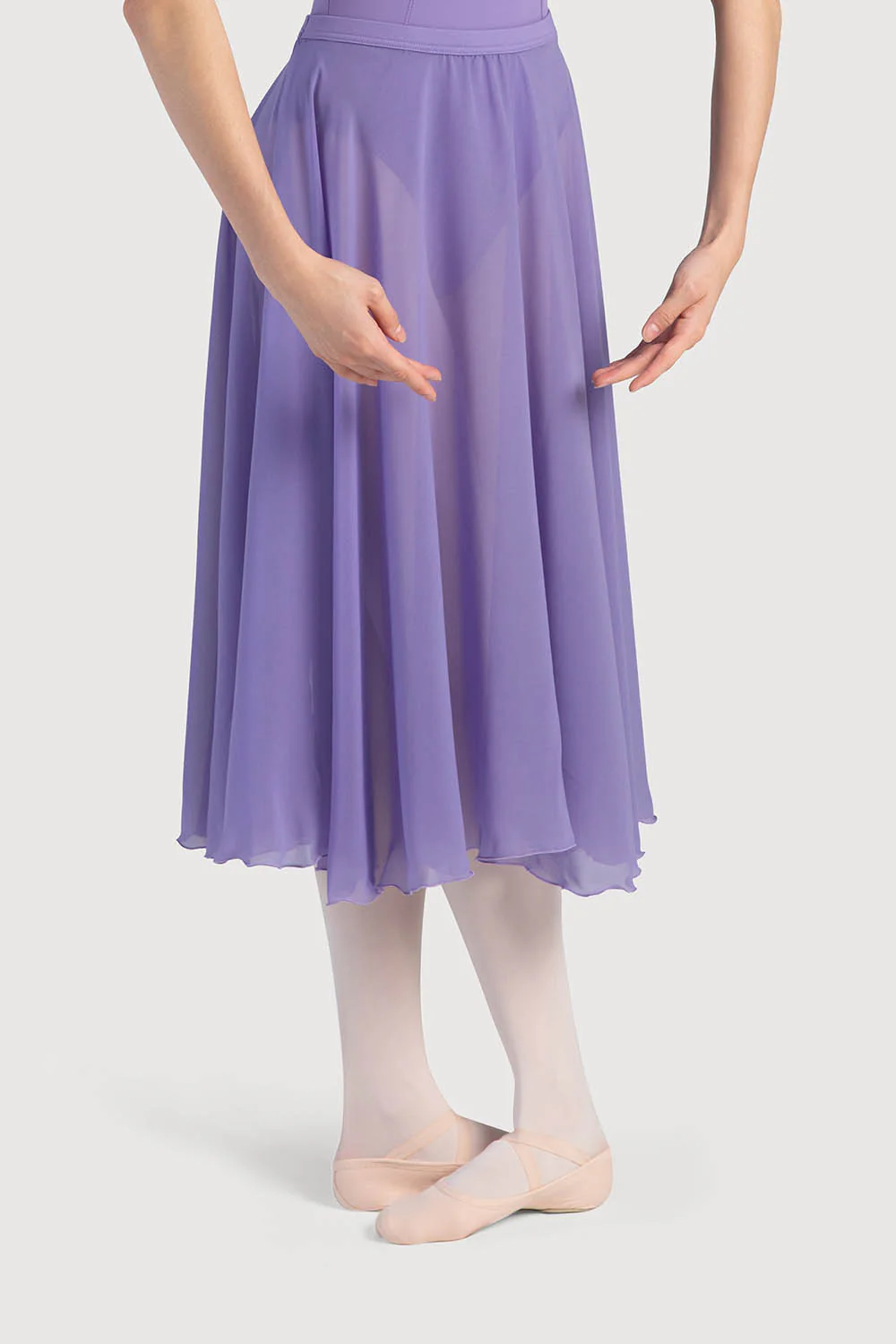A0321L - Bloch Cambria Full Circle Chiffon Womens Skirt - Image 4