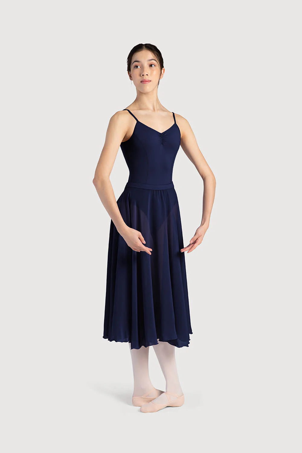 A0321L - Bloch Cambria Full Circle Chiffon Womens Skirt - Image 5
