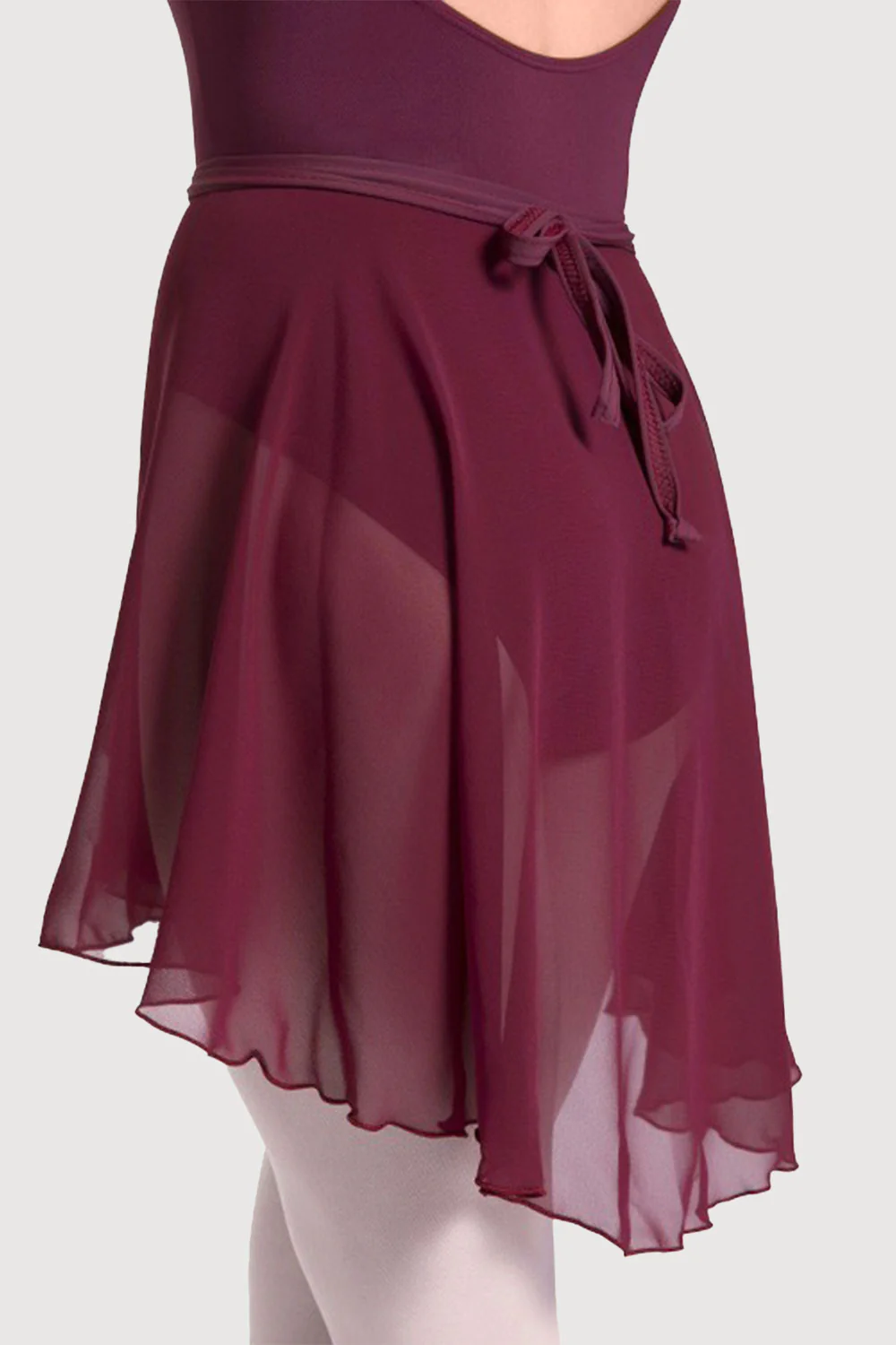 A0388L - Bloch Repertoire Asymmetrical Womens Wrap Skirt - Image 2