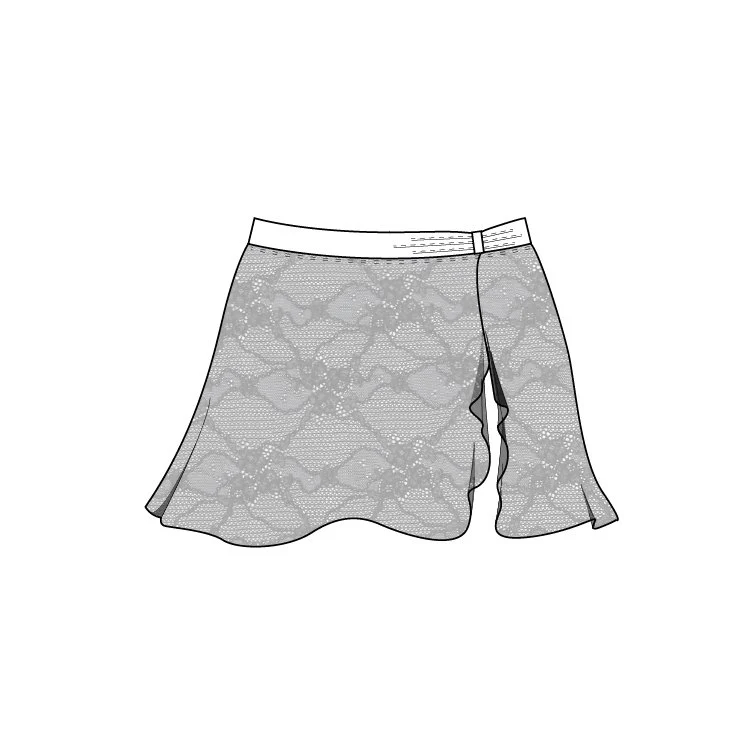 A51990 - Bloch Enam Womens Lace Skirt - Image 3