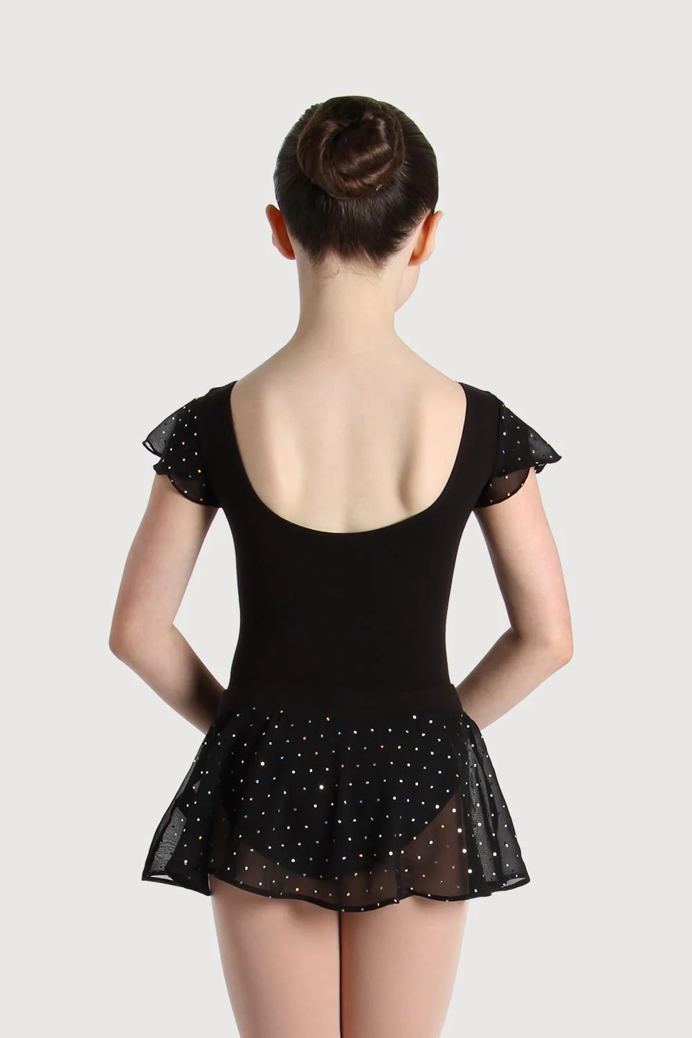 A55161G - Bloch Olesia Sequin Spotted Girls Skirt - Image 2