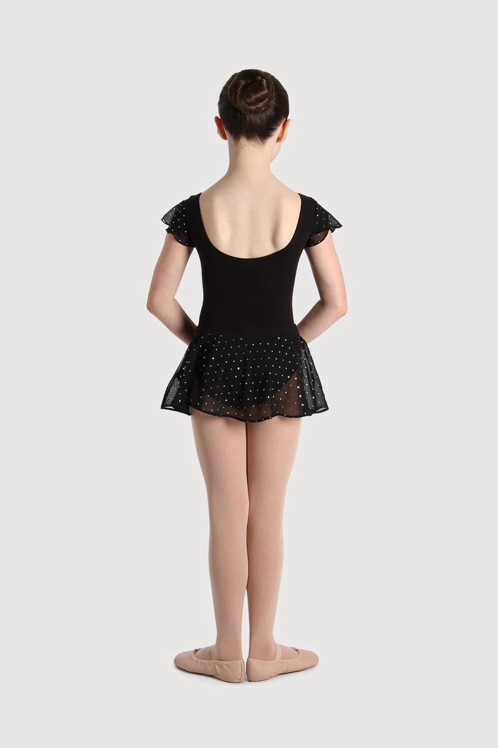 A55161G - Bloch Olesia Sequin Spotted Girls Skirt - Image 4