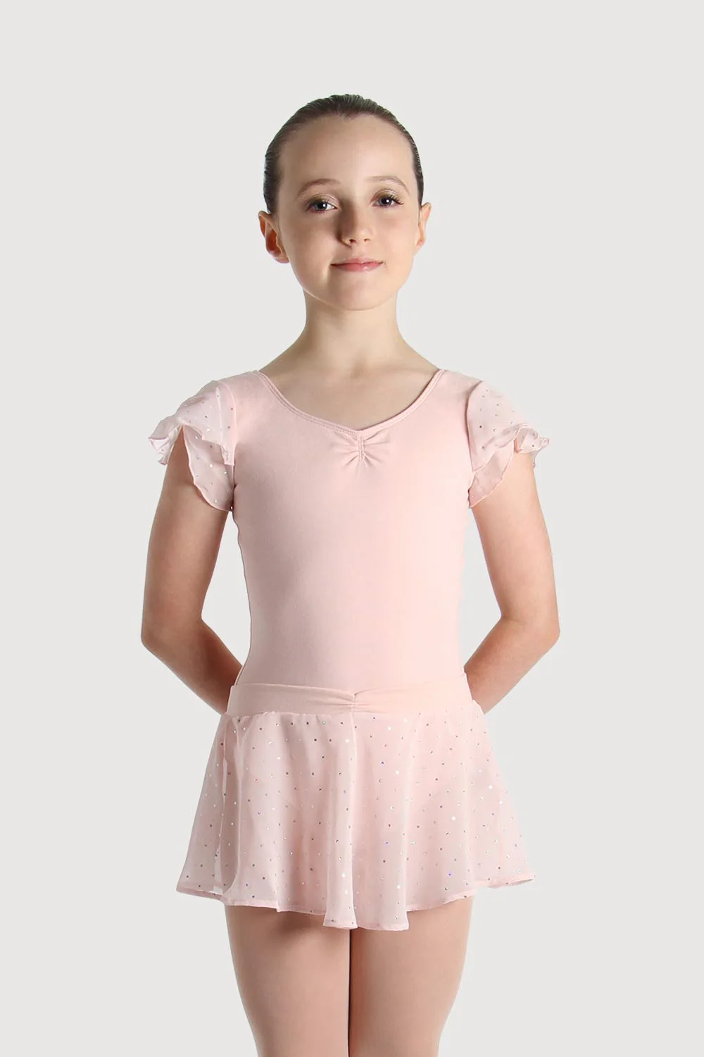 A55161G - Bloch Olesia Sequin Spotted Girls Skirt - Image 3