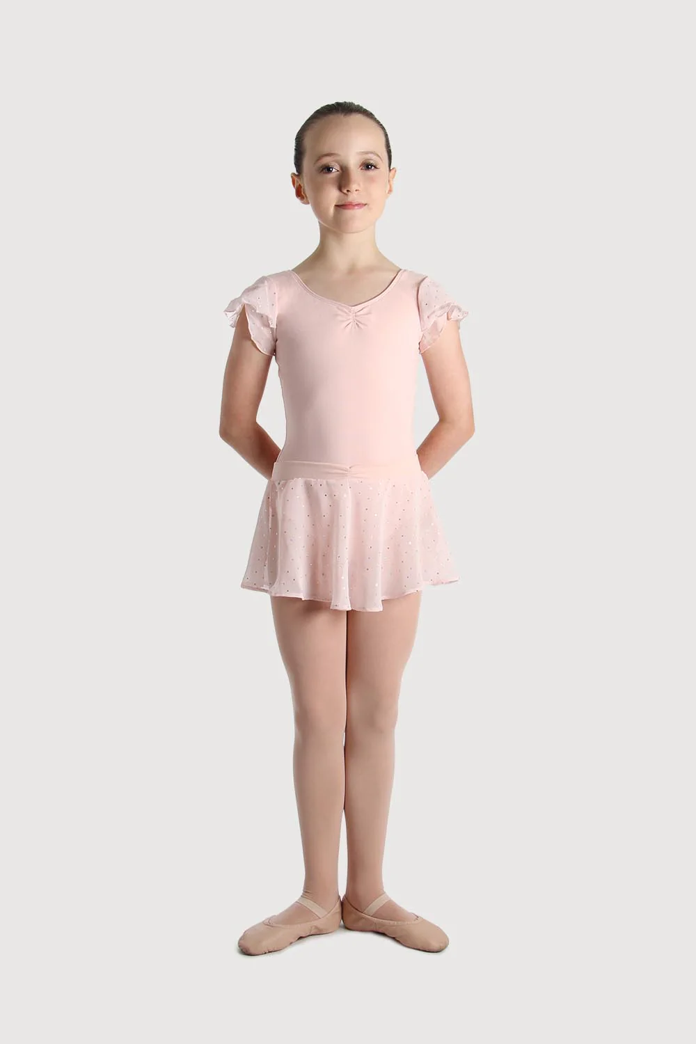 A55161G - Bloch Olesia Sequin Spotted Girls Skirt - Image 5