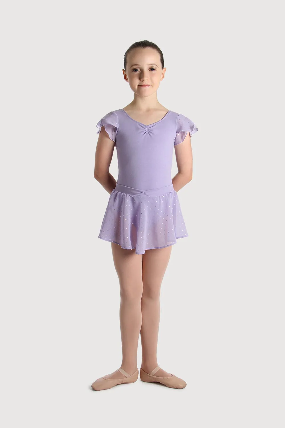 A55161G - Bloch Olesia Sequin Spotted Girls Skirt - Image 5