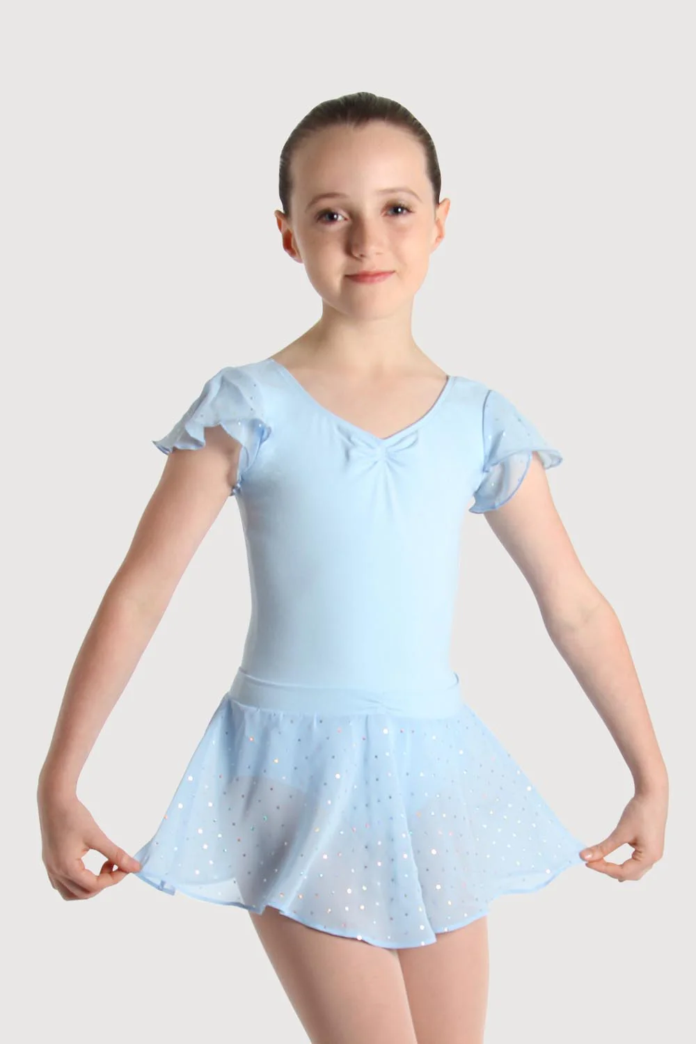 A55161G - Bloch Olesia Sequin Spotted Girls Skirt