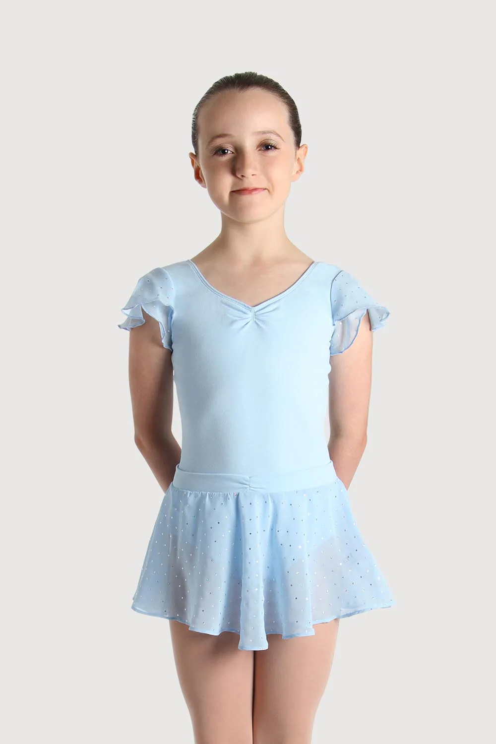 A55161G - Bloch Olesia Sequin Spotted Girls Skirt - Image 3