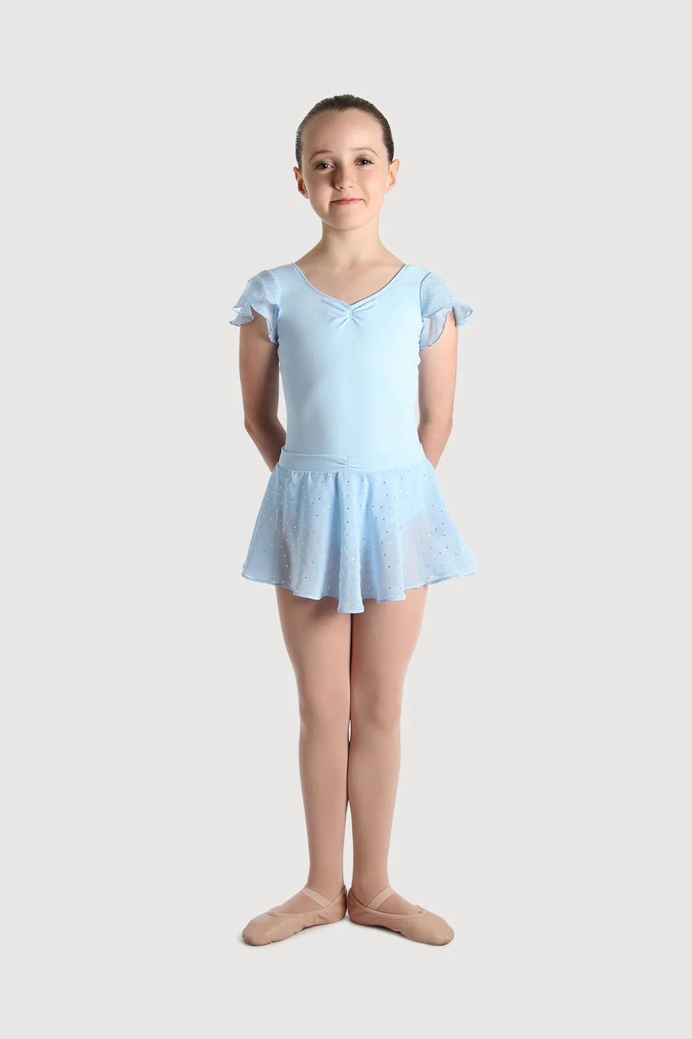 A55161G - Bloch Olesia Sequin Spotted Girls Skirt - Image 5