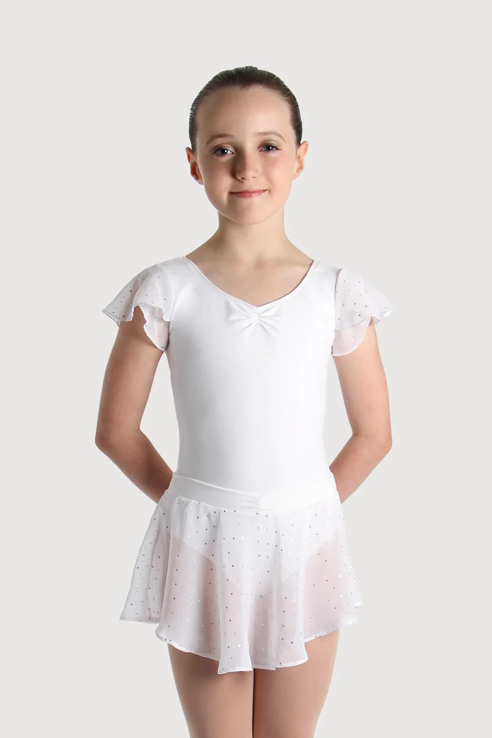 A55161G - Bloch Olesia Sequin Spotted Girls Skirt - Image 3