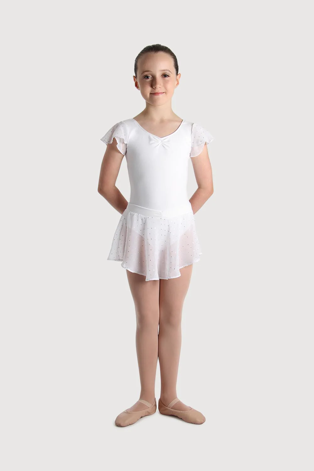 A55161G - Bloch Olesia Sequin Spotted Girls Skirt - Image 5