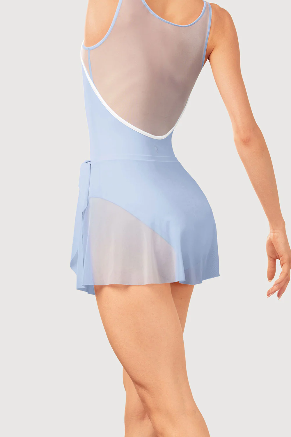 AB5260 - Bloch Aras Mock Tie Womens Mesh Skirt - Image 2