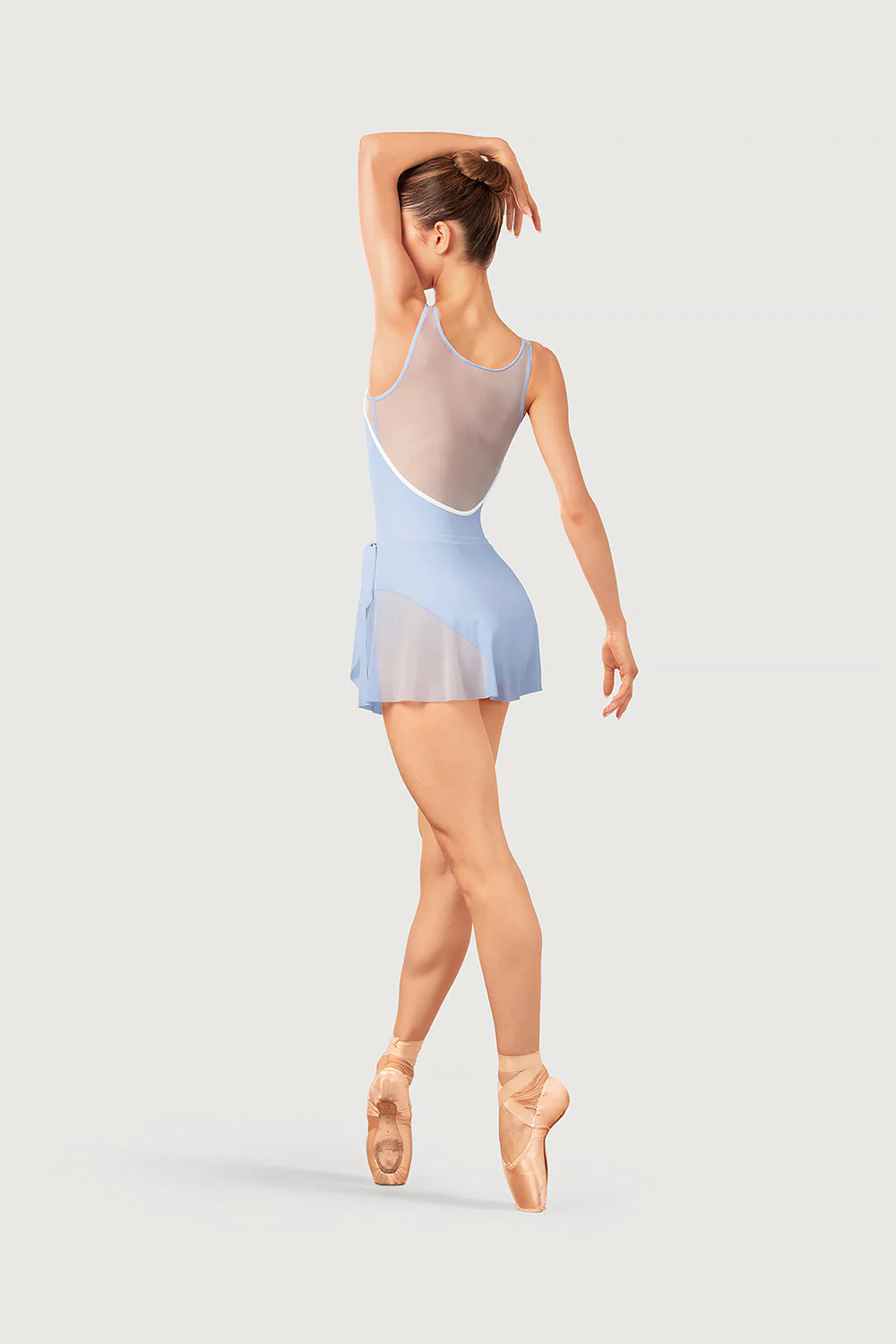 AB5260 - Bloch Aras Mock Tie Womens Mesh Skirt - Image 4