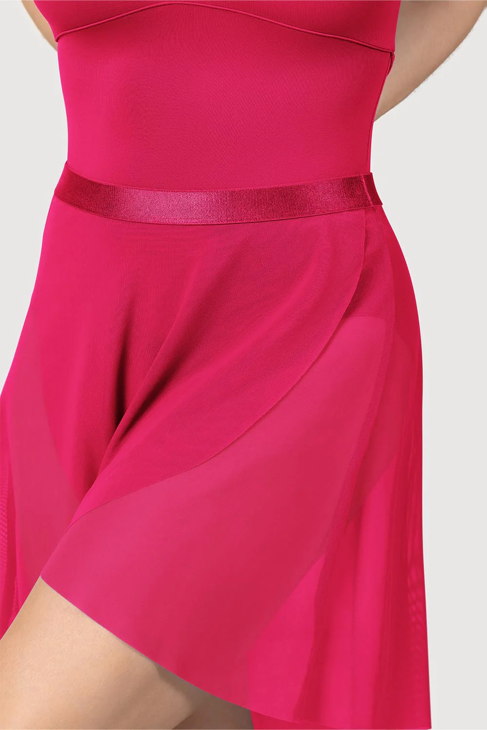 AM5166 - Mirella Womens Fixed Wrap Mesh Skirt