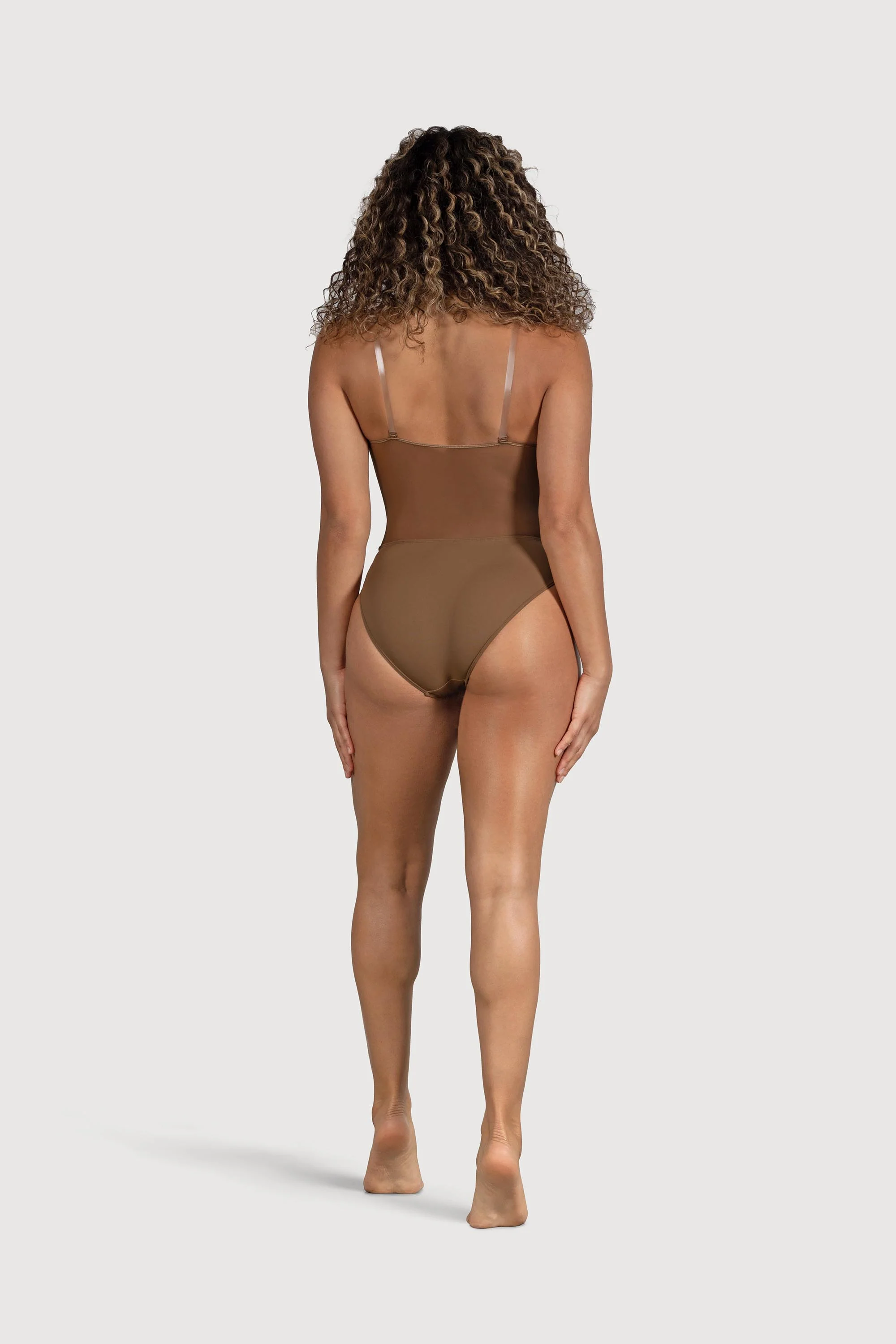 B53377 - Bloch Cordelia Mesh Panel Womens Body Liner - Image 6