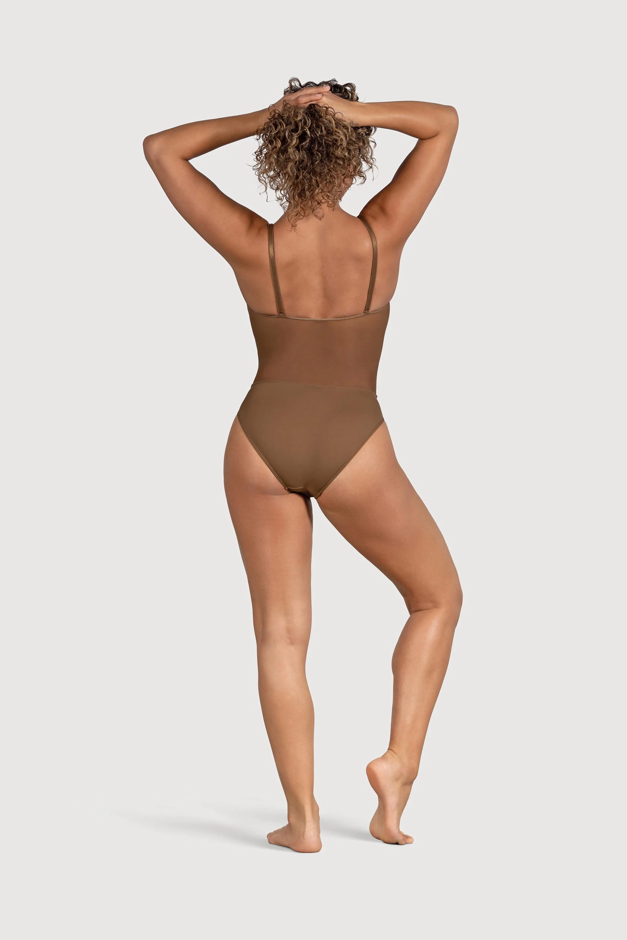 B53377 - Bloch Cordelia Mesh Panel Womens Body Liner - Image 7