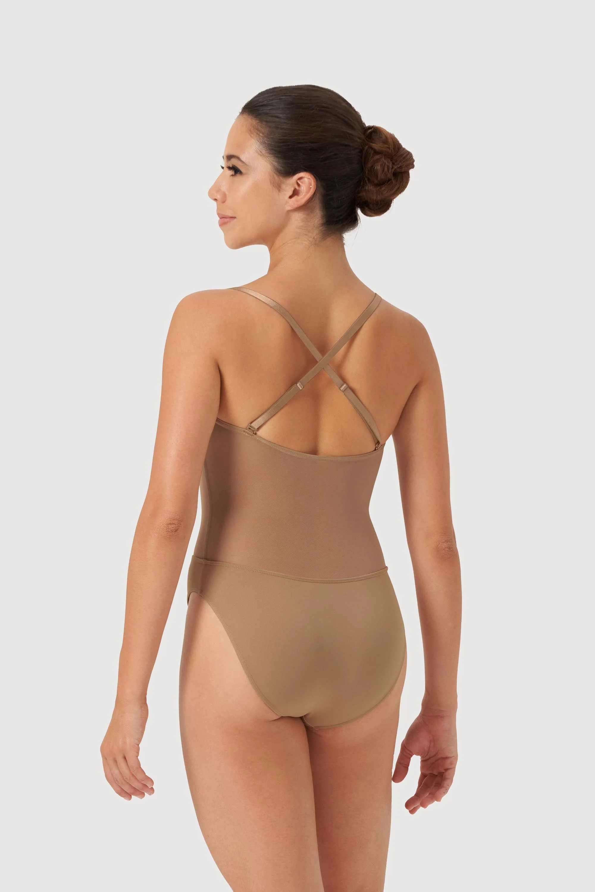 B53377 - Bloch Cordelia Mesh Panel Womens Body Liner - Image 3