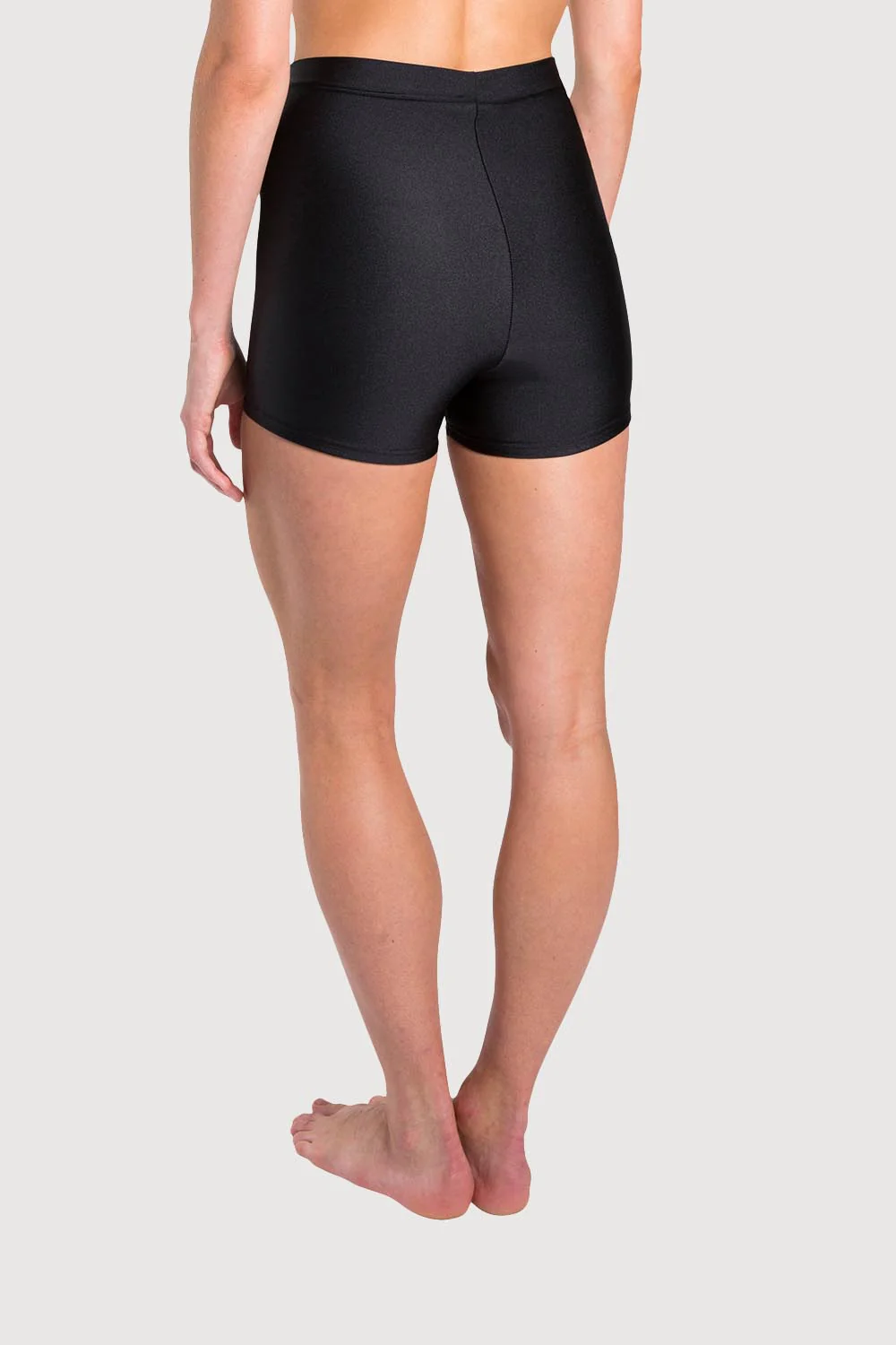 D3200 - Harper High Waist Womens Shiny Lycra Short - Image 2