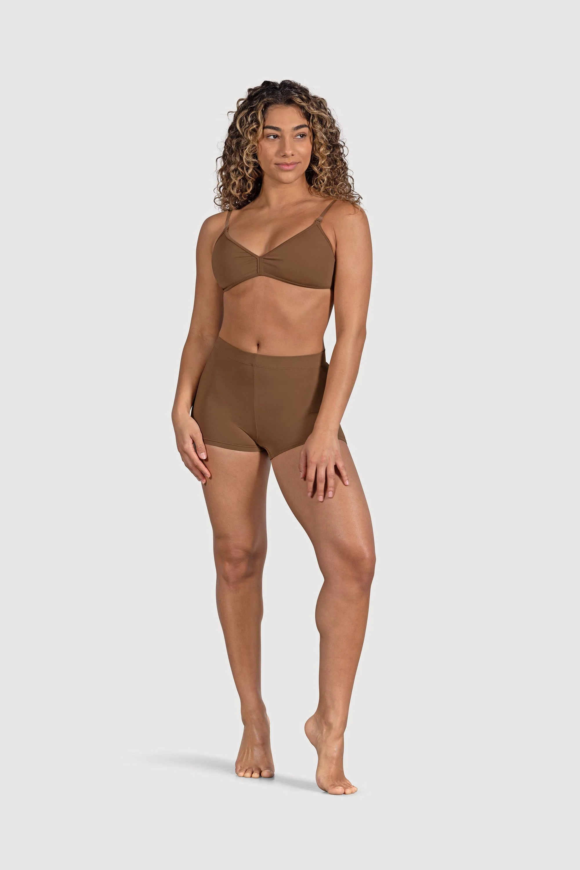 D53384 - Bloch Capella High Waist Womens Micro Short - Image 5