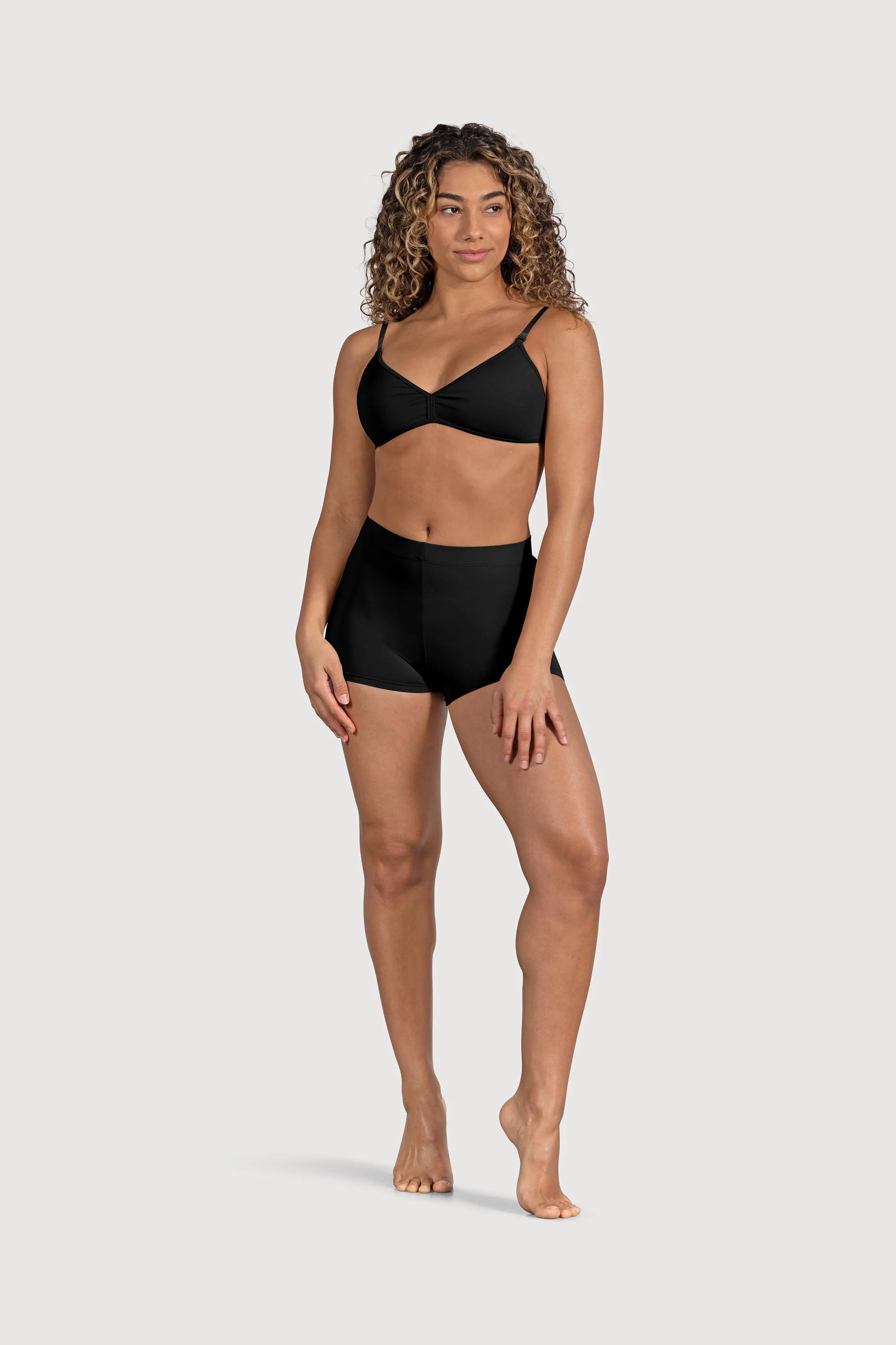 D53384 - Bloch Capella High Waist Womens Micro Short - Image 4