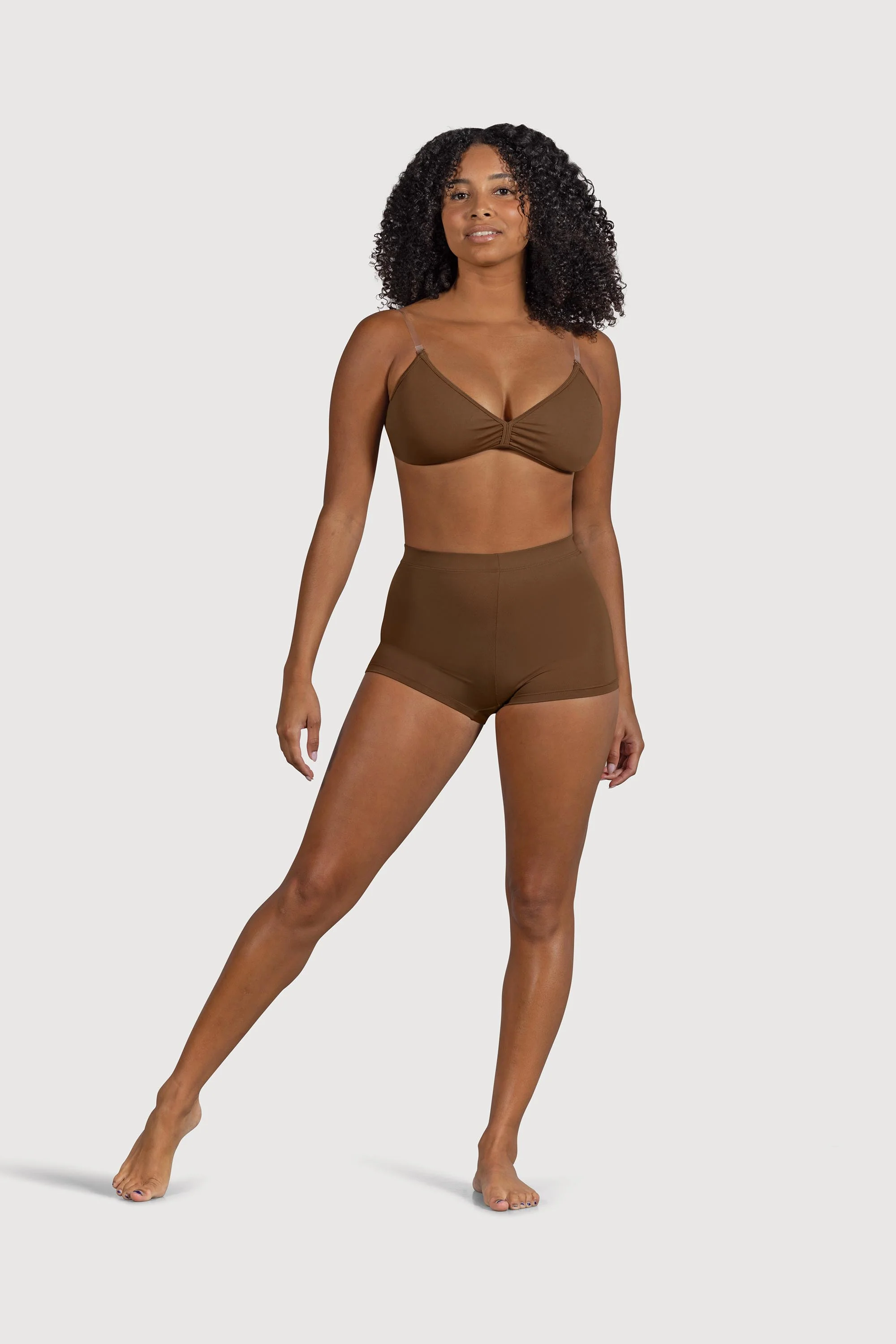 D53384 - Bloch Capella High Waist Womens Micro Short - Image 5