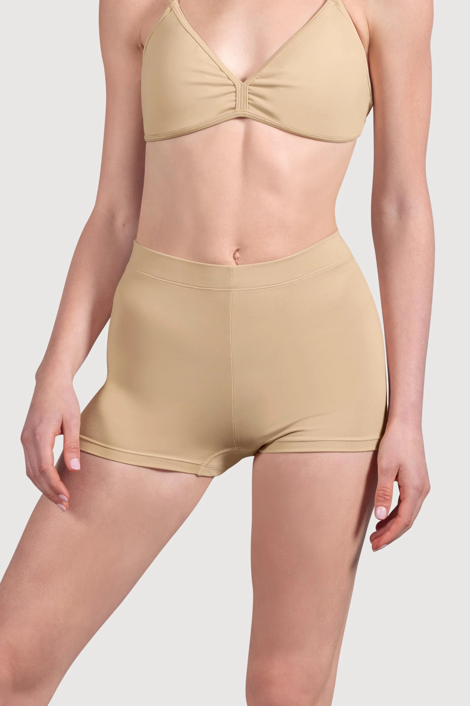 D53384 - Bloch Capella High Waist Womens Micro Short - Image 3