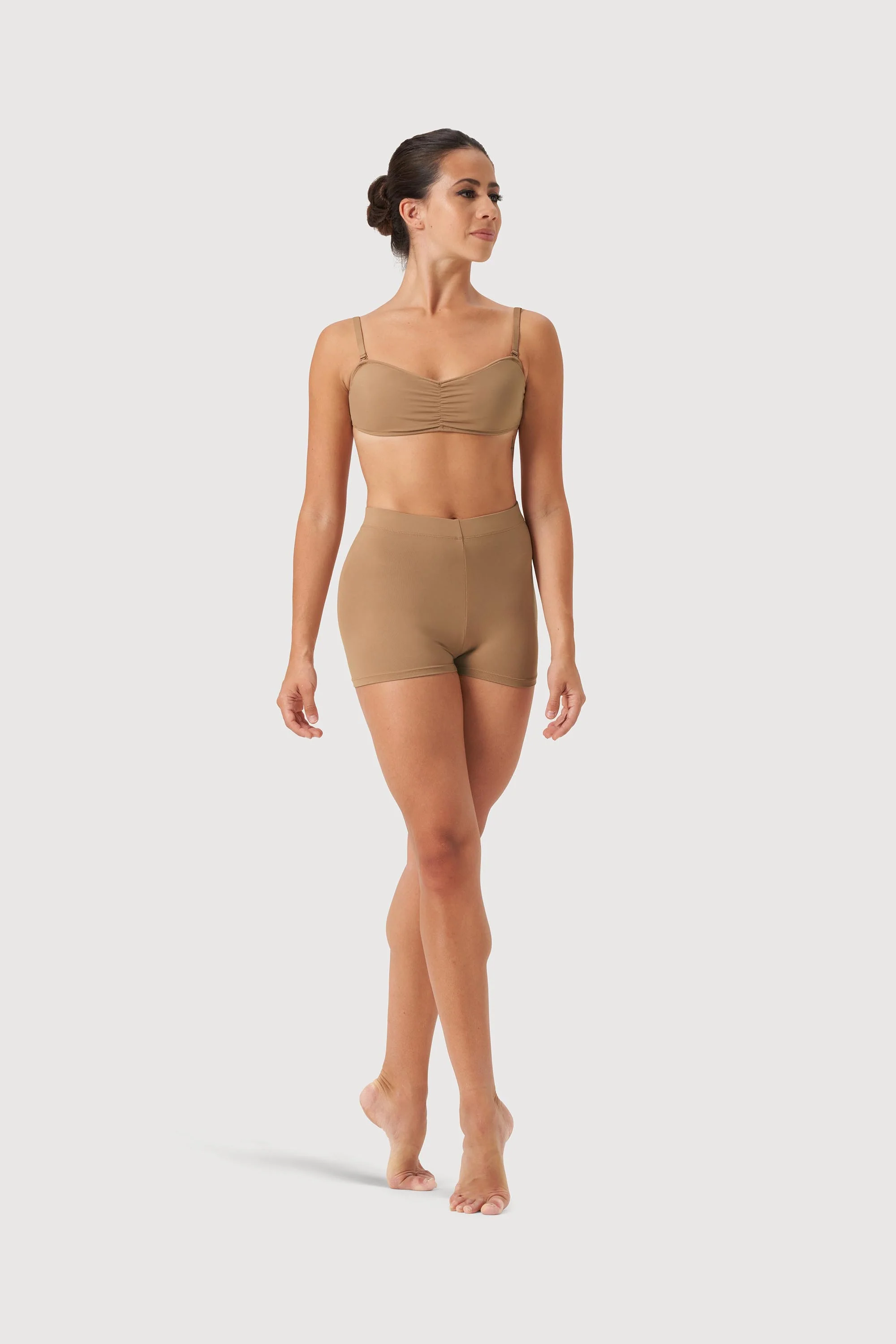 D53384 - Bloch Capella High Waist Womens Micro Short - Image 4