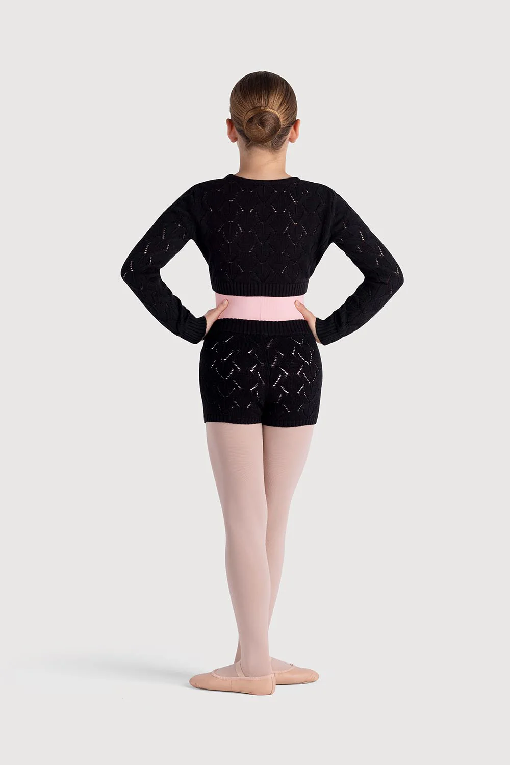 D55234G - Bloch Kylie Diamond Knit Girls Short - Image 4
