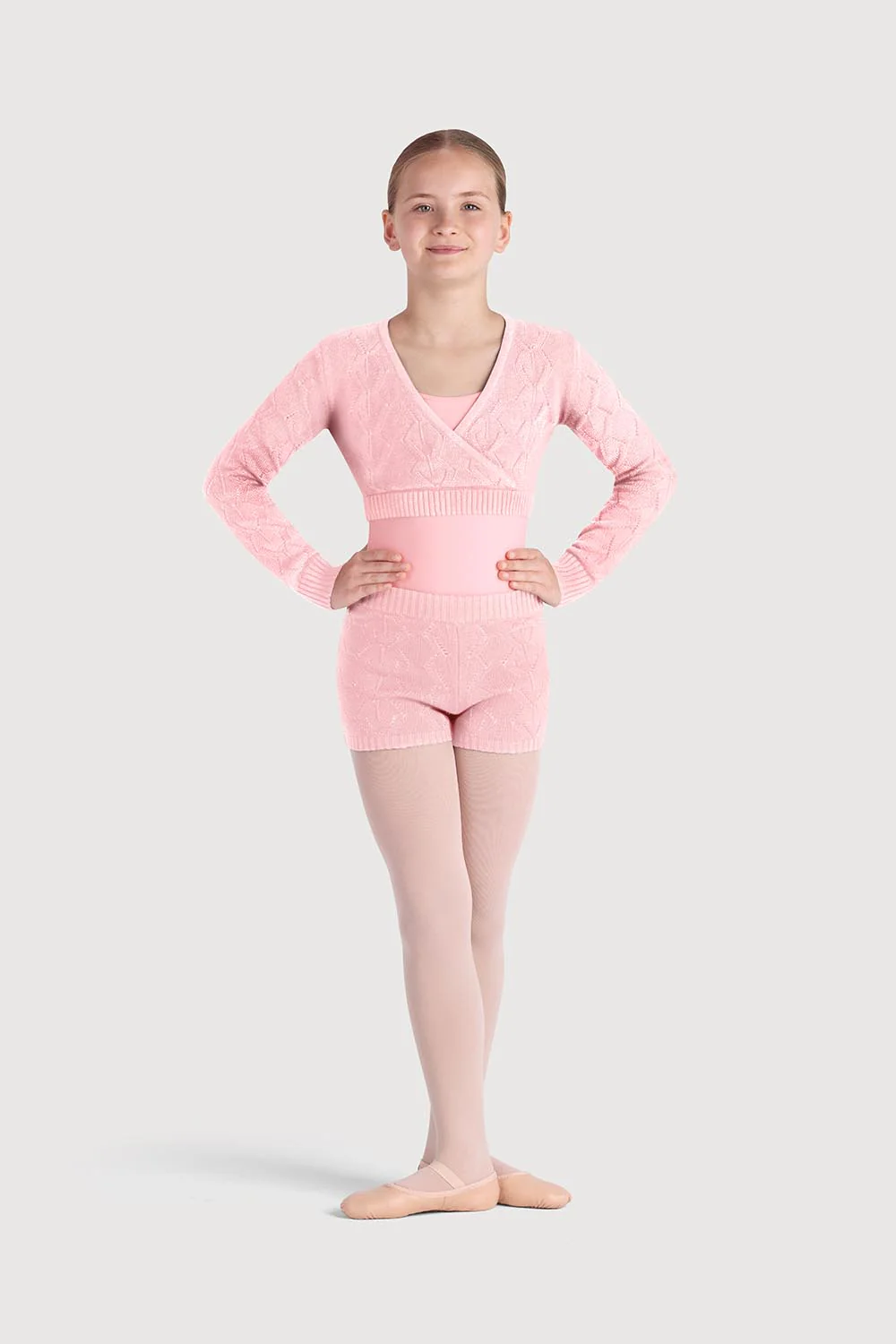 D55234G - Bloch Kylie Diamond Knit Girls Short