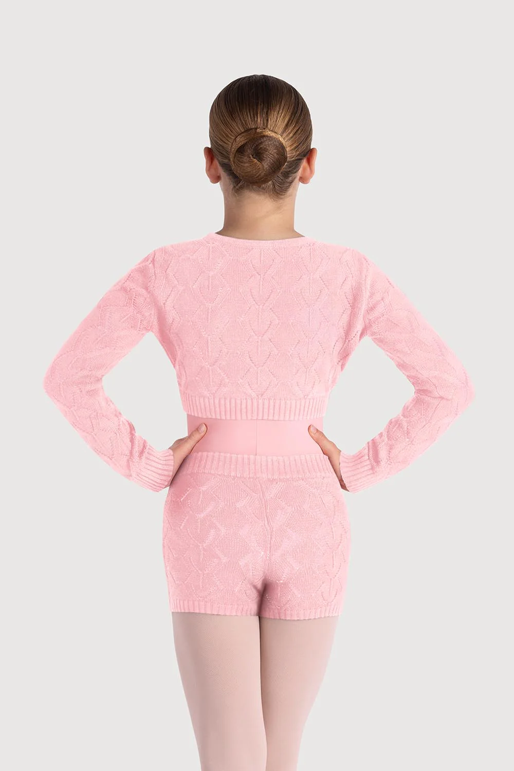 D55234G - Bloch Kylie Diamond Knit Girls Short - Image 2