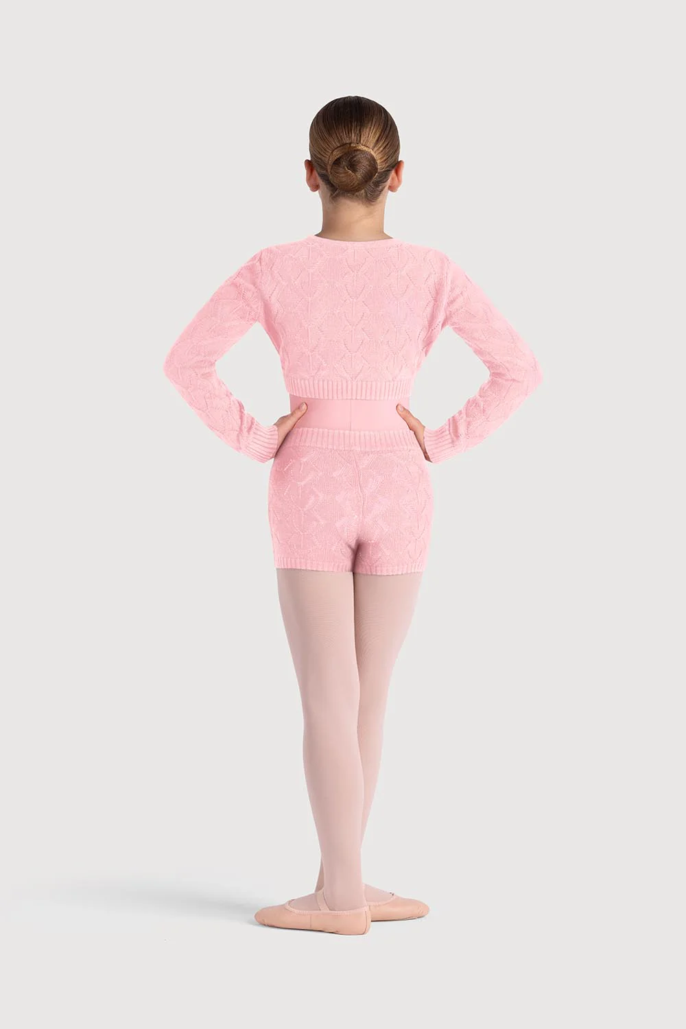 D55234G - Bloch Kylie Diamond Knit Girls Short - Image 4