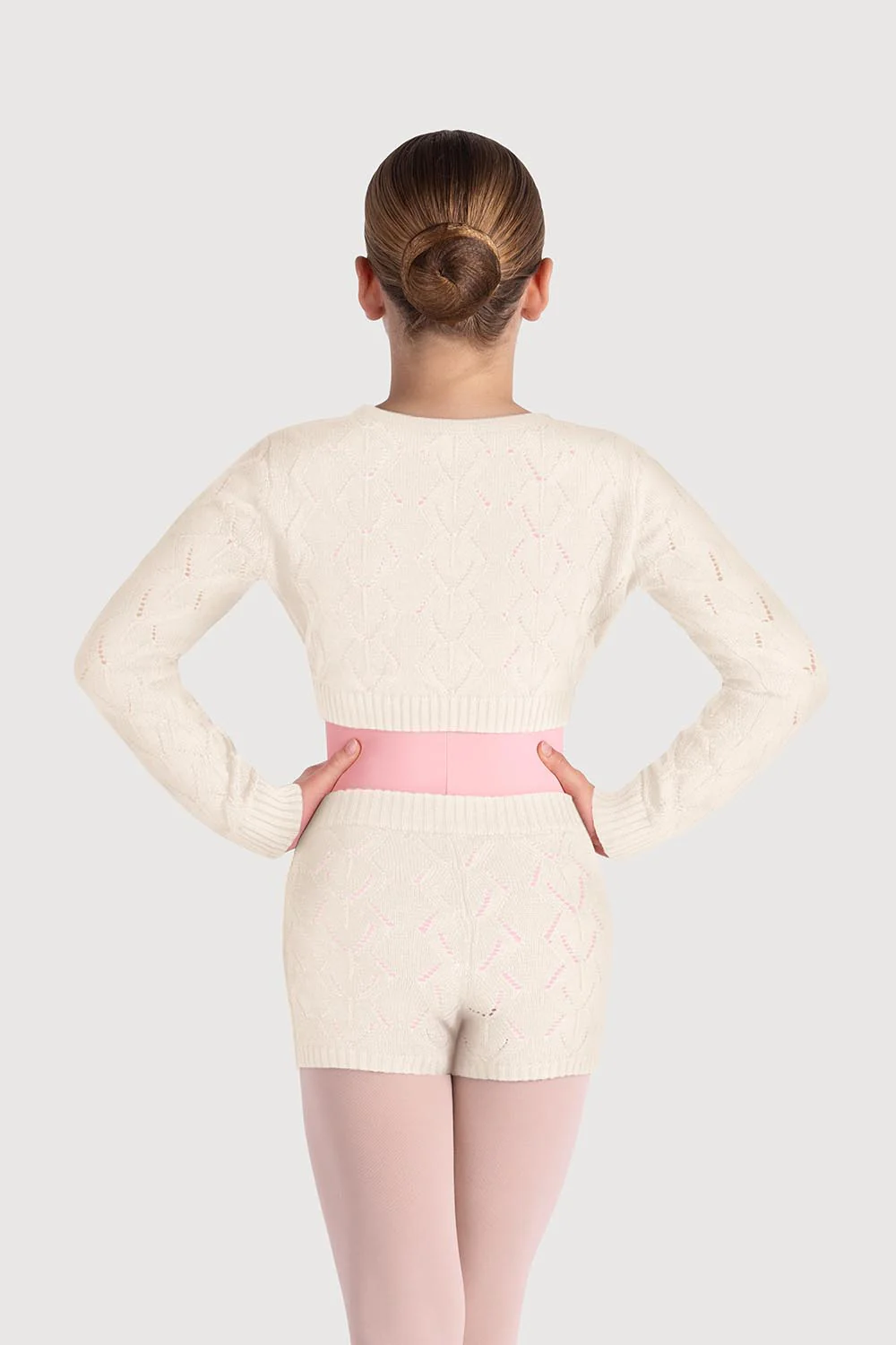 D55234G - Bloch Kylie Diamond Knit Girls Short - Image 2