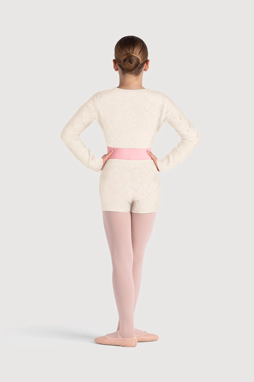 D55234G - Bloch Kylie Diamond Knit Girls Short - Image 4