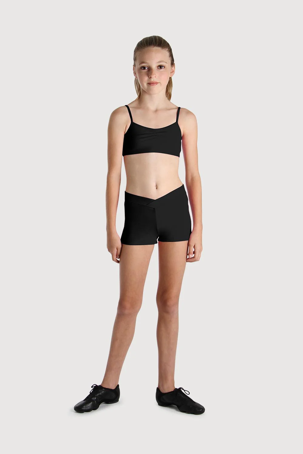 DF5801G - Bloch V Front Girls Short - Image 3