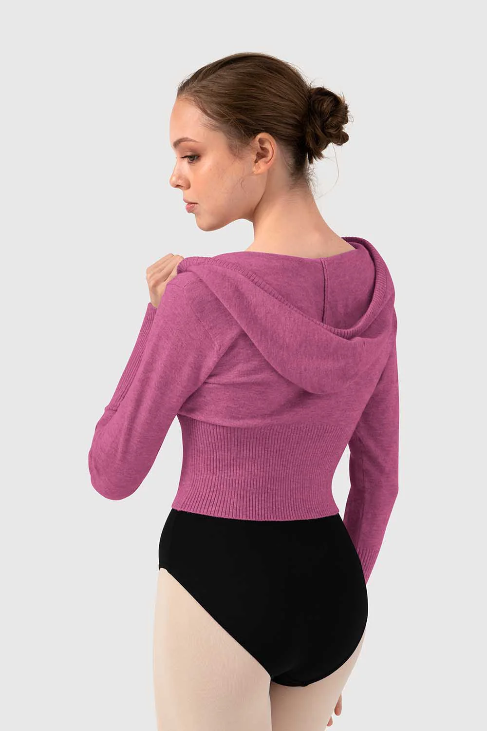 J513003 - Bloch Orion Knit Womens Long Sleeve Hoodie - Image 2