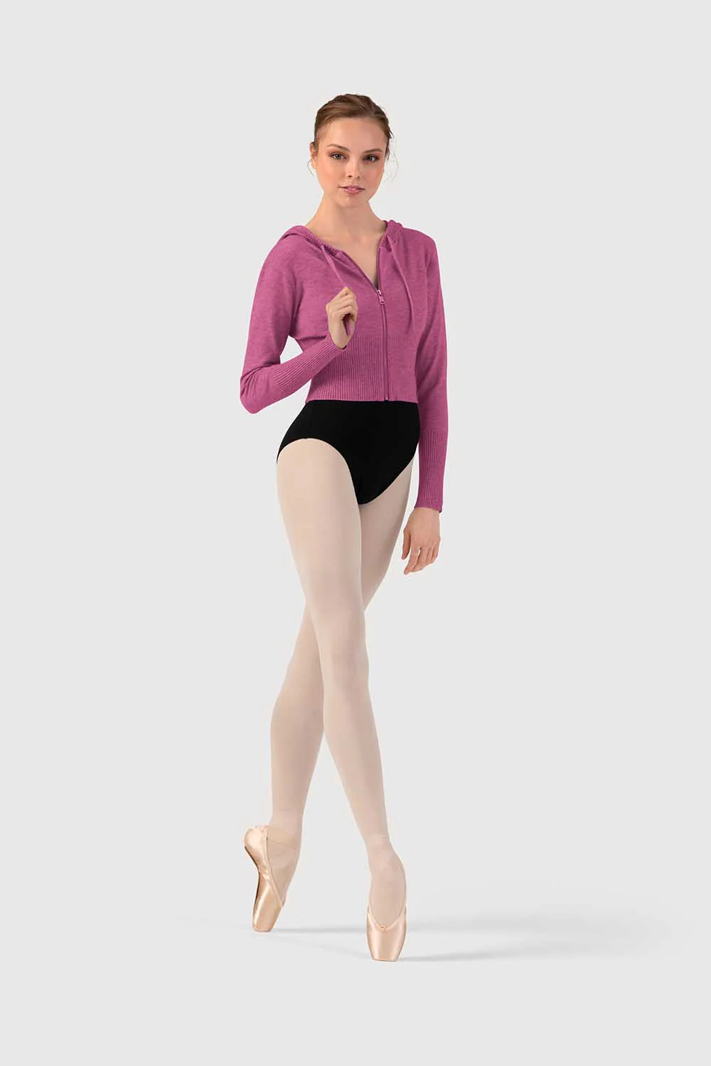 J513003 - Bloch Orion Knit Womens Long Sleeve Hoodie - Image 3