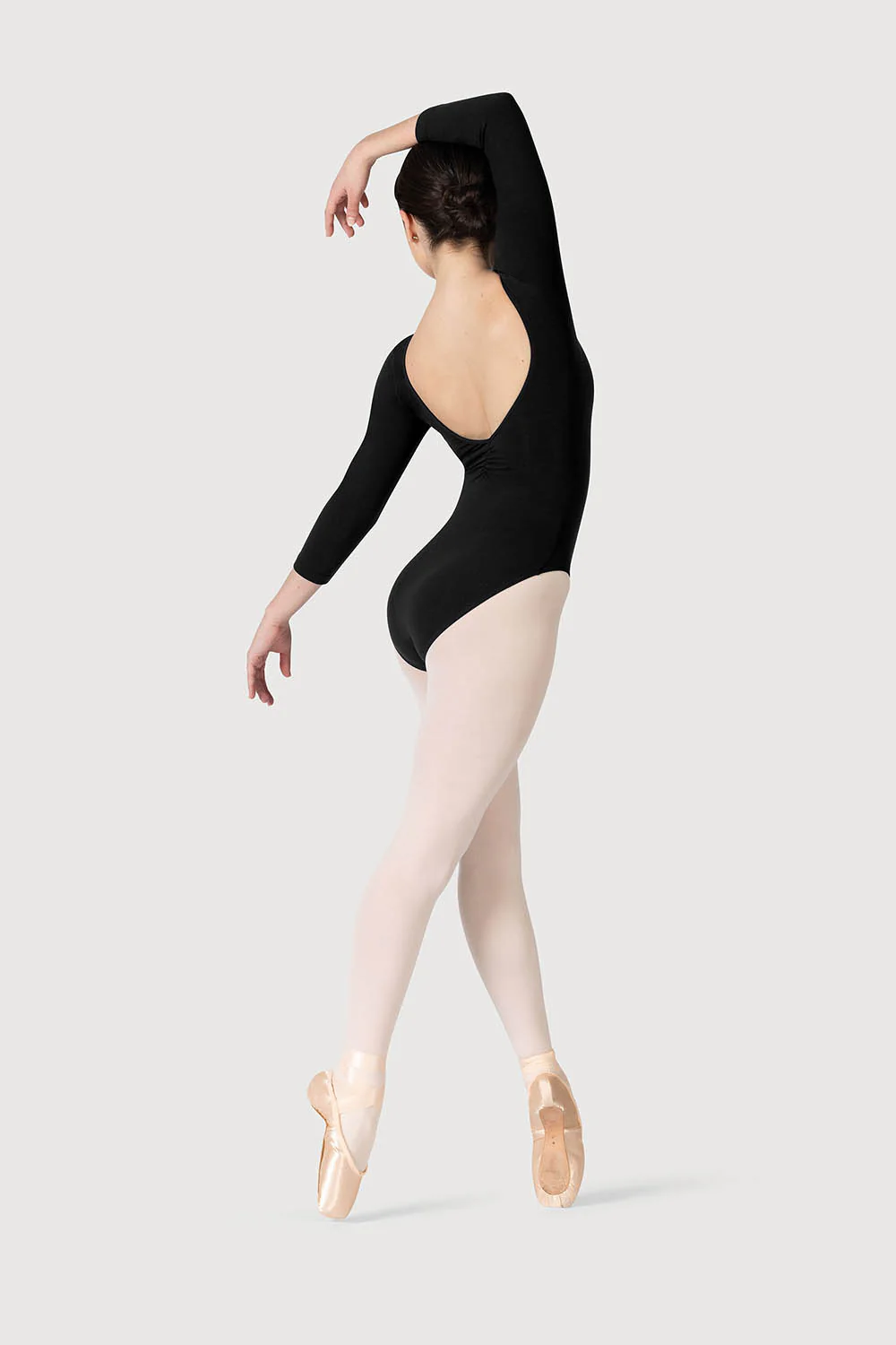 L0439 - Bloch Page Gathered ¾ Sleeve Womens Leotard - Image 3